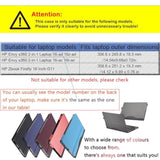 Laptop Case Cover For Hp Envy X360 2-In-1 Laptop 16-Ad 16Z-Ad 16-Ac 16T-Ac & For Hp Zbook Firefly 16 Inch G11,Separable Pu Leather Protective Bag Accessories With Thermal Vent (Dark Grey)