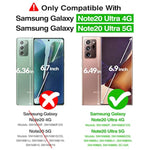 For Samsung Galaxy Note 20 Ultra Case, Crystal Clear Designed Hard Pc Back Soft Tpu Frame Shockproof Protective Slim Fit Durable Transparent Phone Cover For Galaxy Note 20 Ultra 5G