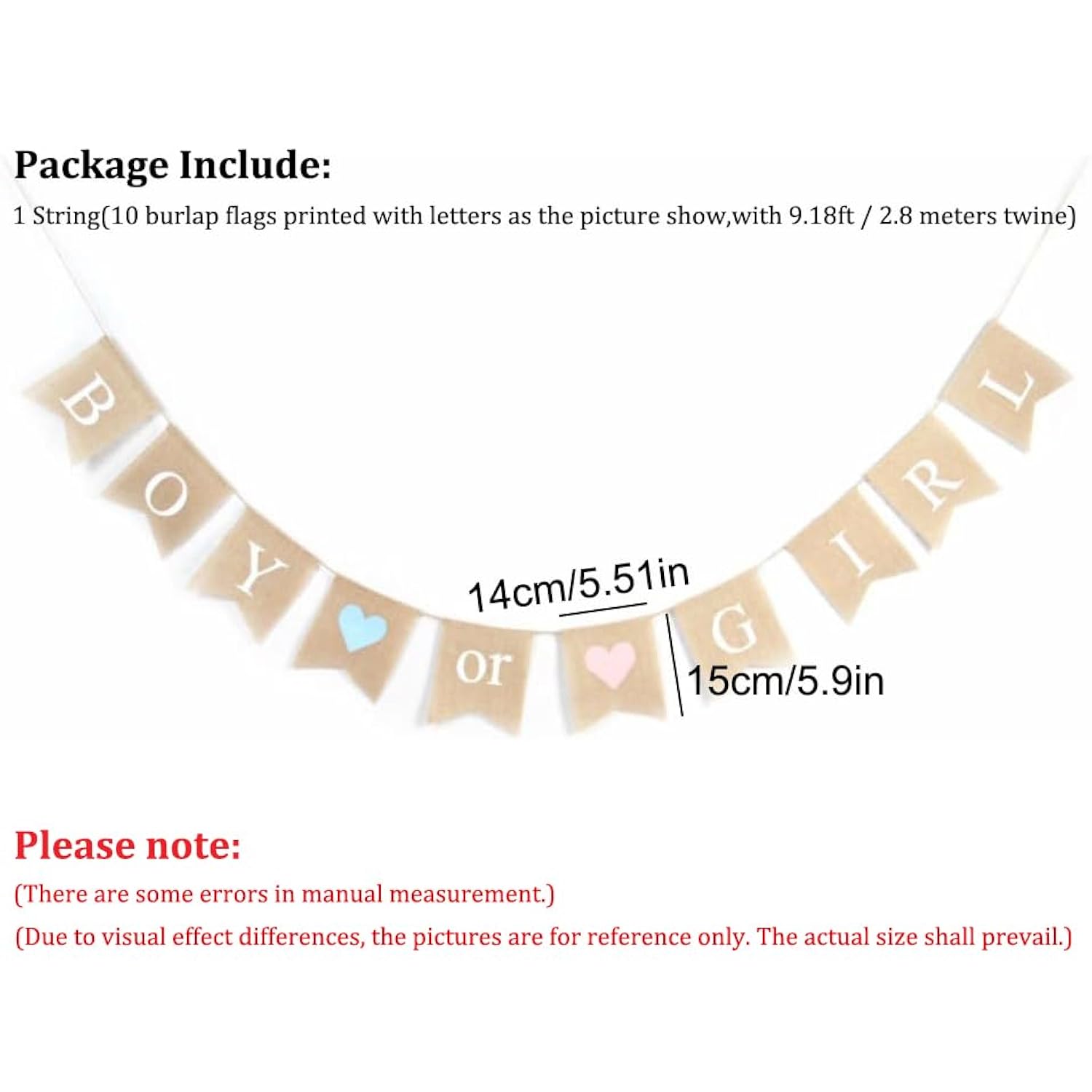 Gender Reveal Party - Baby Shower Decorations - "Boy Or Girl" Burlap Banner By Akak Store - Pregnancy Announcement