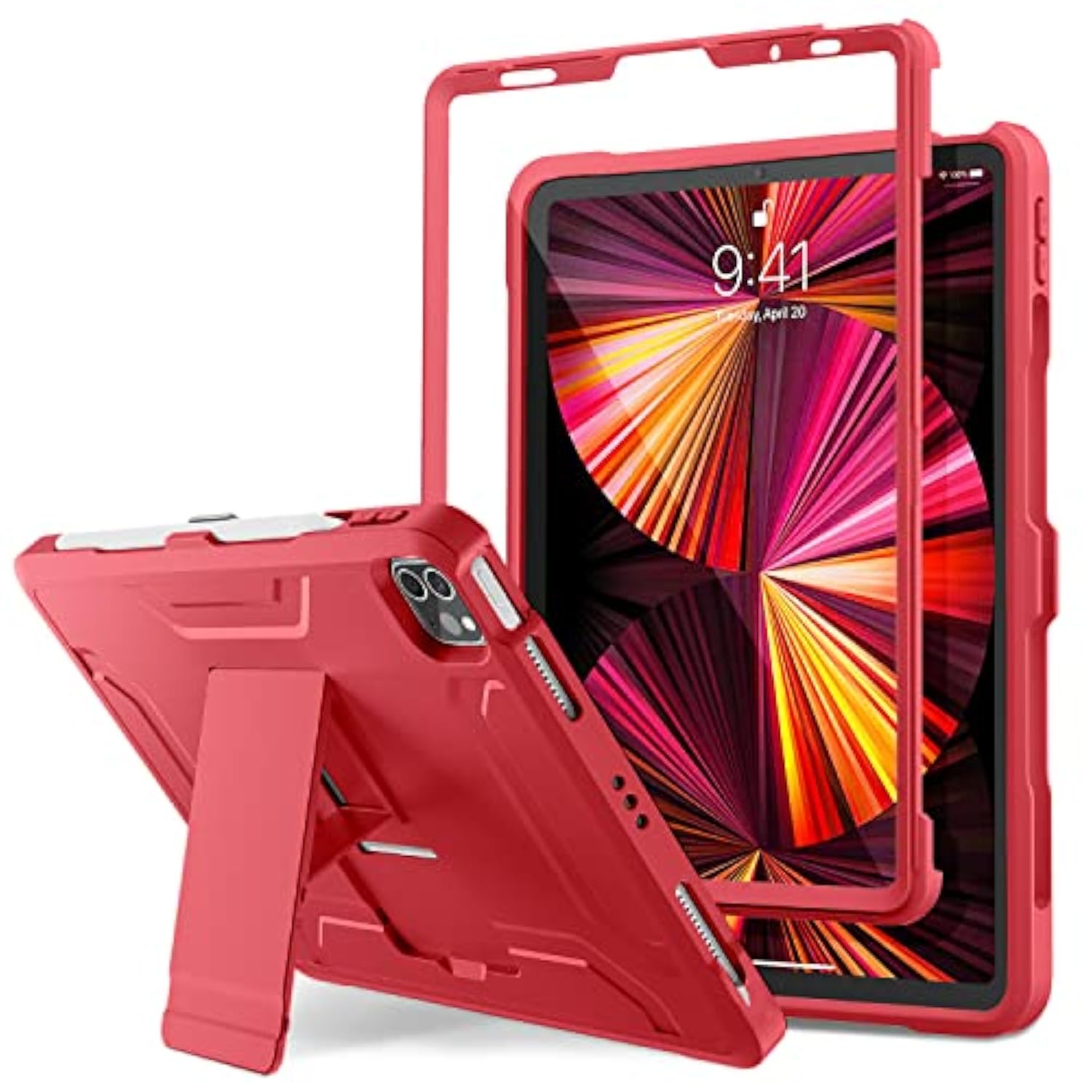 For Ipad Pro 11 Inch Case 2022(4Th Gen)/2021(3Rd Gen), [Screen Protector] Dual