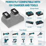 3000Mah 18V Battery Replacement For Makita 18V Battery Compatible With 18 Volt Bl1840B Bl1850B Bl1860B Bl1815B Battery (2 Packs)