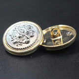 11 Pieces Polished Gold With Inlaid Silver Metal ~Lion & Stallion Roya