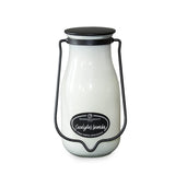 , Creamery Glow Collection Scented Soy Candle: Milkbottle Candle, Eucalyptus Lavender, 14 Oz