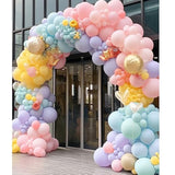 412PCS Pastel Balloon Garland Kit - Assorted Macaron Colors for Any Celebration