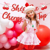 She'S The Cherry On Top Bridal Shower Banner Cherry Theme Bachelorette Party Decorations Cherries Birthday Party Banner Red Fruit Engagement Party Decor For Bridal Shower Bachelorette Birthday
