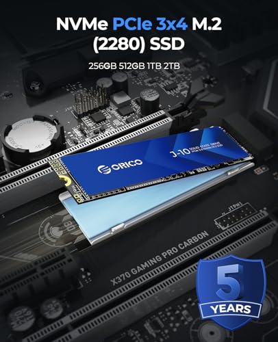 M.2 Nvme Ssd 512Gb With Heatsink, Up To 2800Mb/S Pcie Gen3X4 2280 Internal Solid State Drive, Slc Cache 3D Nand, Compatible With Laptop And Pc Desktops -J10