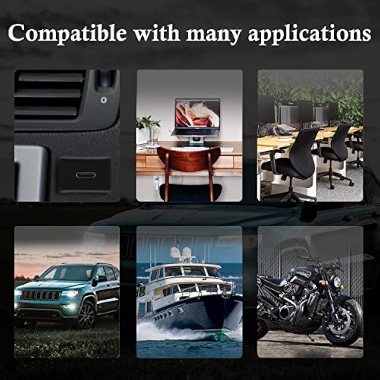 Square Type C 3.1 Car Flush Mount Cable Usb C 3.1 Panel Mount Male To Female E