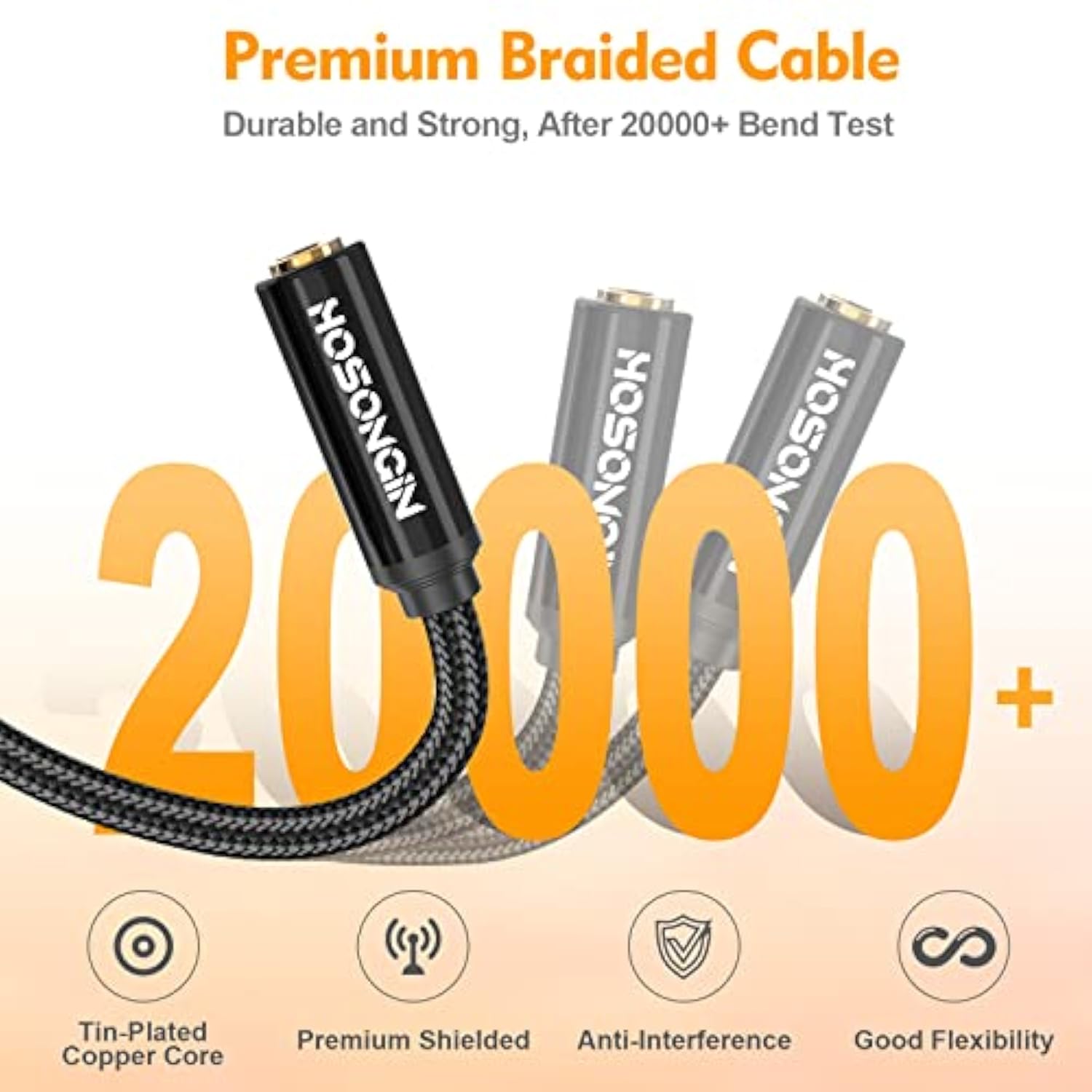 3.5Mm (1/8 Inch) To Rca Adapter Stereo Audio Cable 2 Pack - Short 3.5Mm Trs Fe