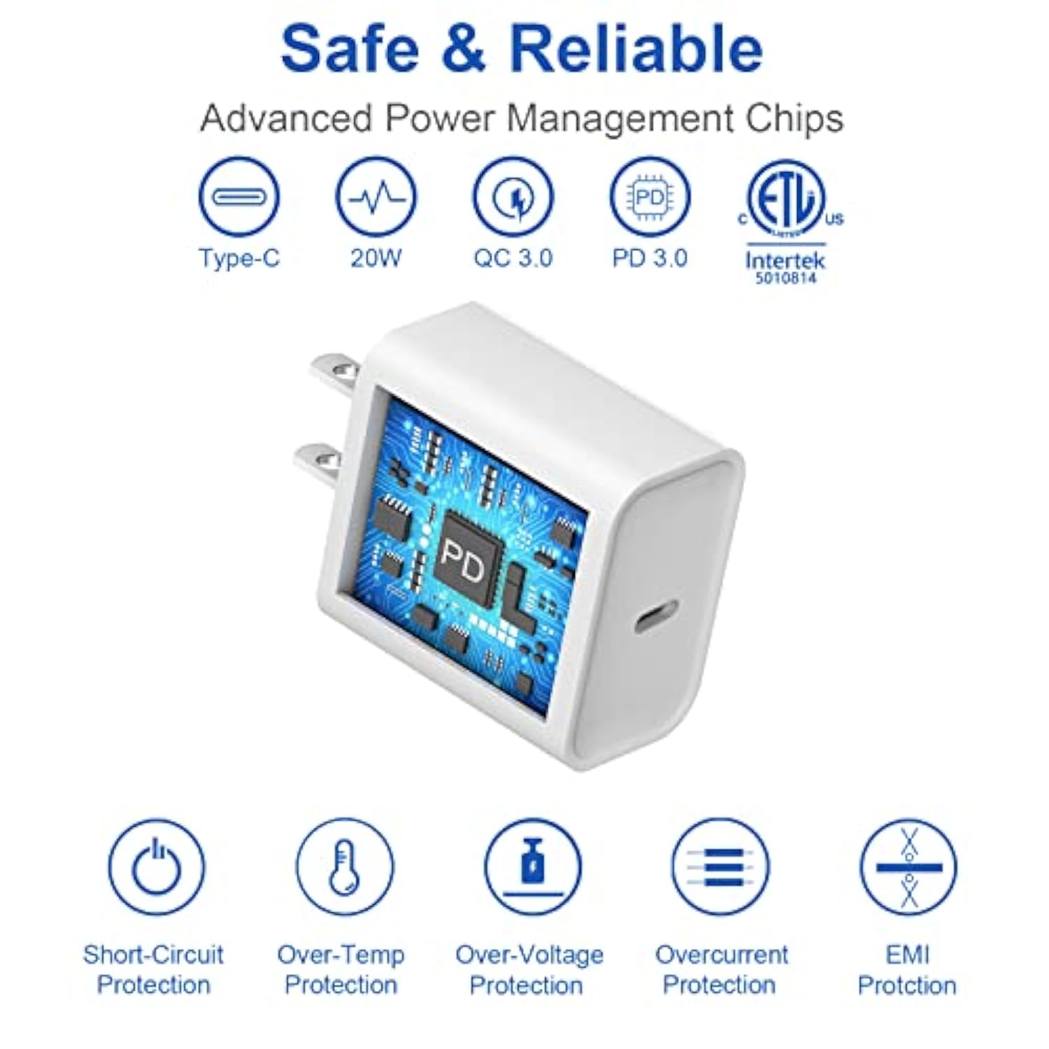 10 Ft Iphone Fast Charger, 2-Pack 20W Super Fast Charger With Long Fast Charging Cable For Iphone 14/13/12/11 Pro Max,14 Plus,Mini,Pro/Xs/Se/Xr/Ipad