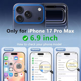 Magnetic Case for iPhone 17 Pro Max, Cute Wavy Design, Full Camera Protection, Compatible with MagSafe, Matte Anti-Slip Bumper, Protective Cover for 17 Pro Max 6.9"