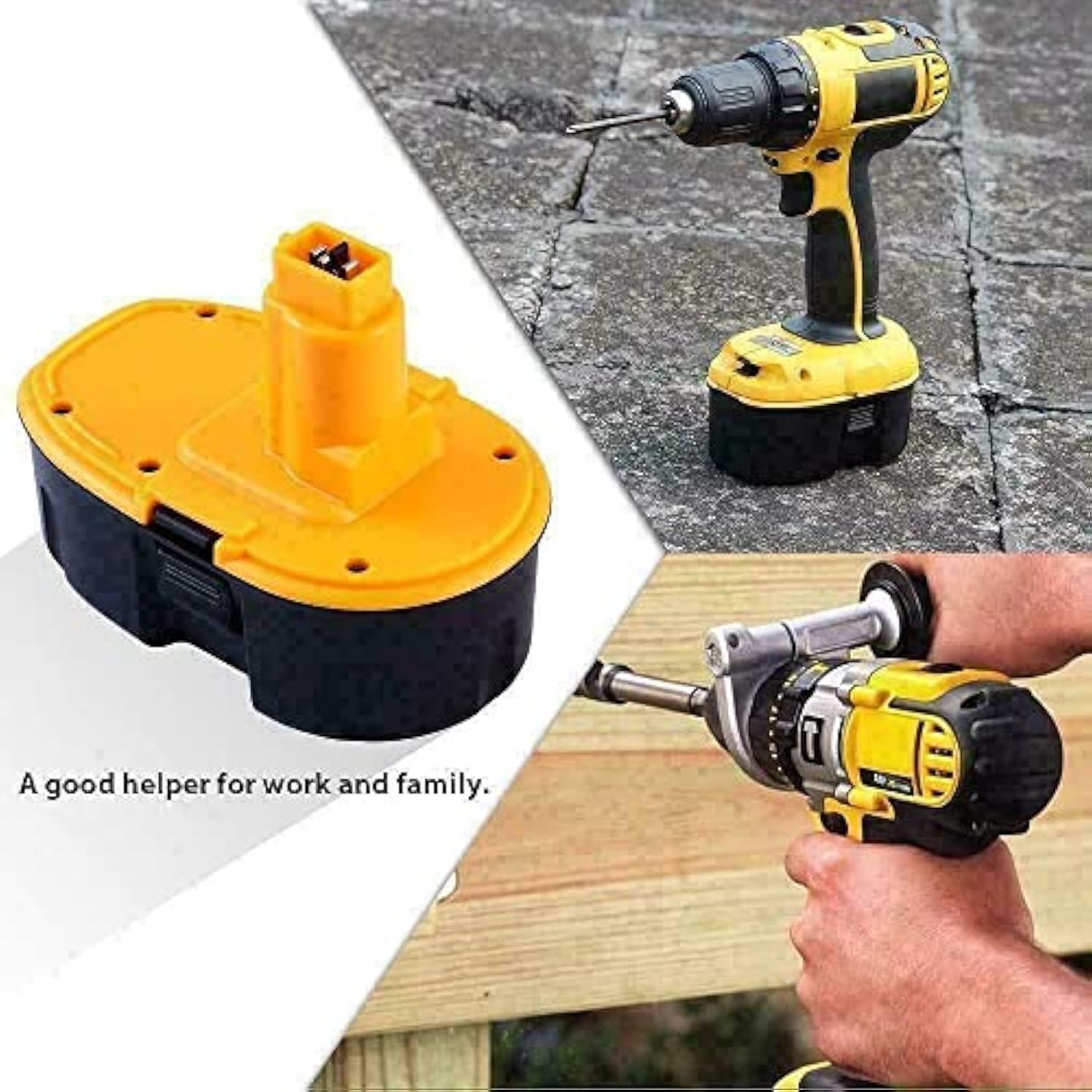 Replacement Battery For Dewalt Dc385 Dc390 Dc759 Dw936 Dw938 Dw056 Dc970 Dc988 Dc618 Dc825B Dc925 Dw059 Dw908 Dw919 Dw988 Dw989 Dw995 Dw997 Dw960