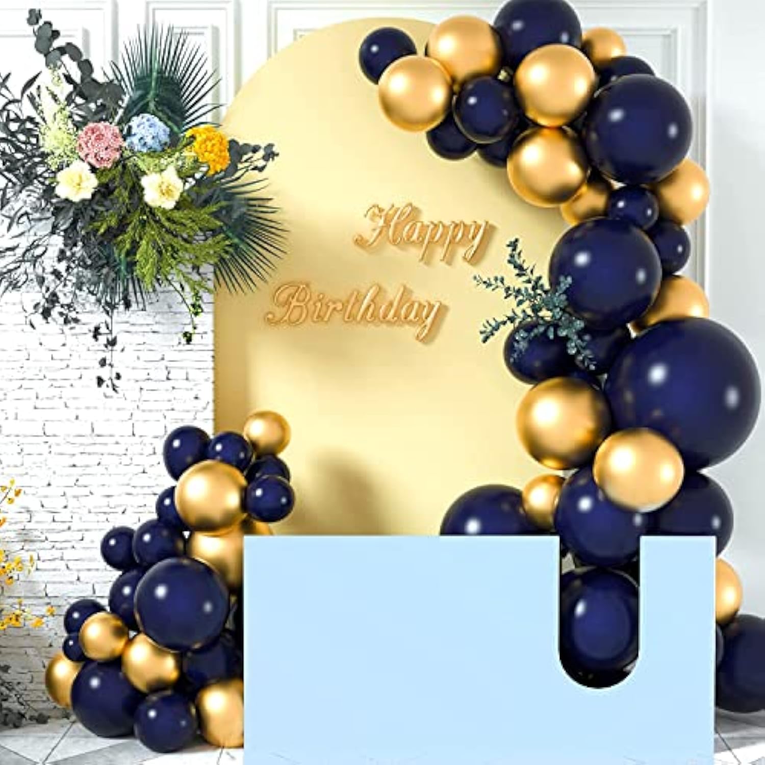 Navy Blue Balloons,106 Pcs Dark Blue Balloons Different Sizes For Wedding Graduation Birthday Party Backdrop Decorations