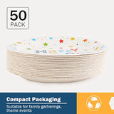Happy Birthday Party Plates, 9Inch-50Pcs, Birthday Party Paper Plates, For Decorations