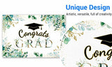 82" x 59" Greenery Graduation Backdrop Congrats Grad Class of 2026 Background Congratulations Celebration Graduate Prom Party Supplies Banner Decoration Photo Booth Props