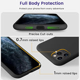 Compatible With Iphone 11 Pro Max Case,Ultra Slim Fit Iphone Case Liquid Silicone Gel Cover With Full Body Protection Anti-Scratch Shockproof Case (Black)
