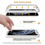 (3 Pack) Designed for Apple iPhone 11 Pro, iPhone Xs and iPhone X (5.8 inch) Tempered Glass Screen Protector with (Easy Installation Tray) Anti