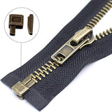12 Sets Metal Zipper Latch Slider Retainer 3 Color #3#5#8#10 Insertion