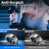 10 Pack Ring Cover For Oura Ring Gen 4 /Gen 3/ Samsung Galaxy Ring, Anti-Scratch Elastic Silicone Oura Ring Cover For Working Out Gym - Patent Pending