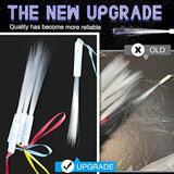 24Pc White Fiber Optic LED Wands 3-Mode Glow Sticks Party Wedding Decor