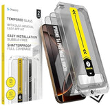 | 2-Pack | Screen Protector For Iphone 16 Pro Max (6.9') With Smart Installation Tray | Dust-&Bubble-Free | 9H Tempered Glass | Full Coverage | Easy Install | Ultra-Clear