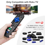 (Pack Of 2) Replacementremotecontrol For Rokutv,Compatible For Tcl Roku/Hisense Roku/Onn Roku/Philips Roku Smart Tvs(Not For Roku Stick And Box)