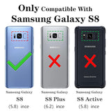 Samsung Galaxy S8 Case, Samsung S8 Phone Case, Military Grade Protective Cases With Ring For Samsung Galaxy S8 (Red)