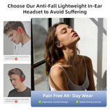 Wired Headphone 3.5mm Over Ear Buds for Chormebook Laptop PC,HD Mic HiFi Stereo in-Ear Noise Isolation Wired Earbuds,3.5mm Jack Earphone with Ear