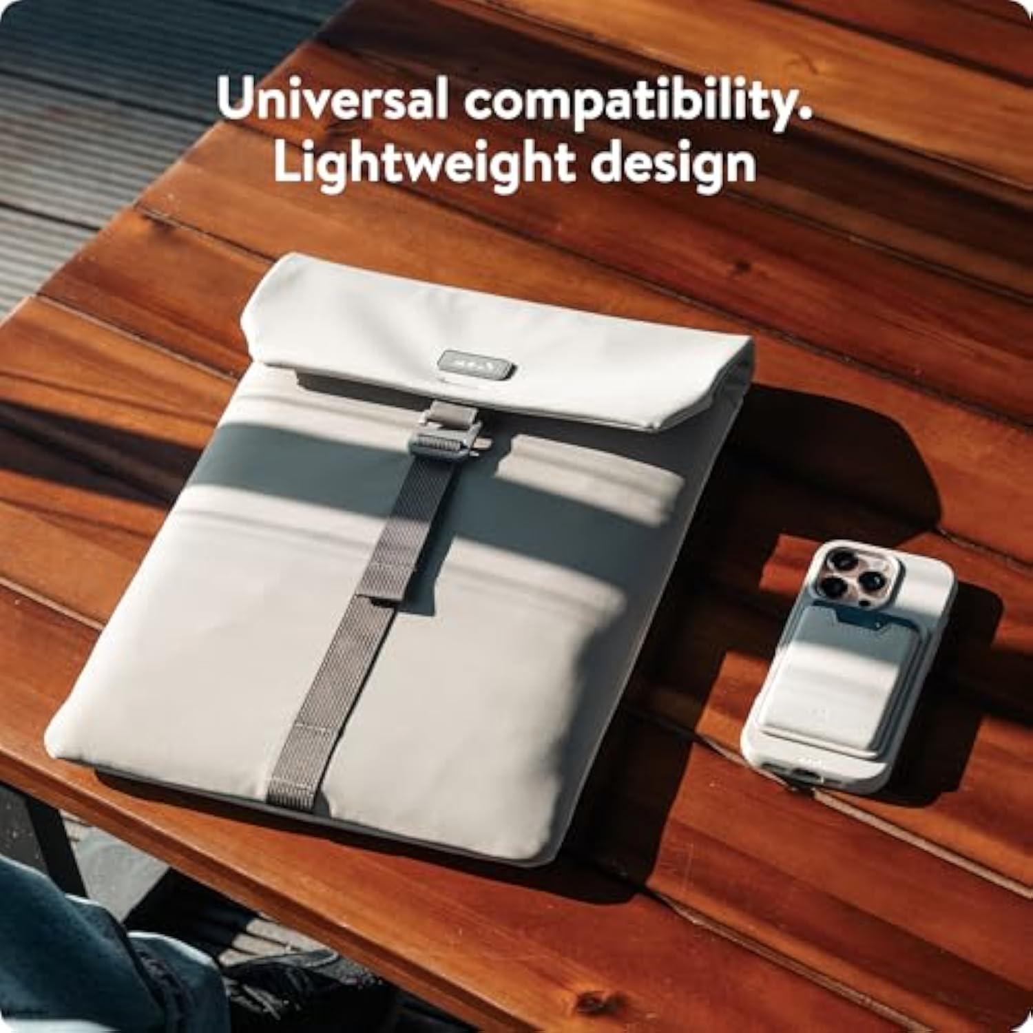 – Laptop Bag 16 Inch Case - Universal Laptop Sleeve – Water Resistant Durable Cover - Stone
