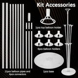 Balloon Stand Kit 4 Set Balloon Sticks With Baseballoon Arch Stand Balloon Centerpiece Stand For Table Balloon Holders For Table Balloon Arch Kit Birthday Decorations Balloon Stands For Floor