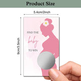 50 Pack Baby Shower Theme Scratch Off Game, Ice Cream Scratch Card For Baby Shower Birthday Lottery Games, Pregnancy Announcement, Activity And Idea