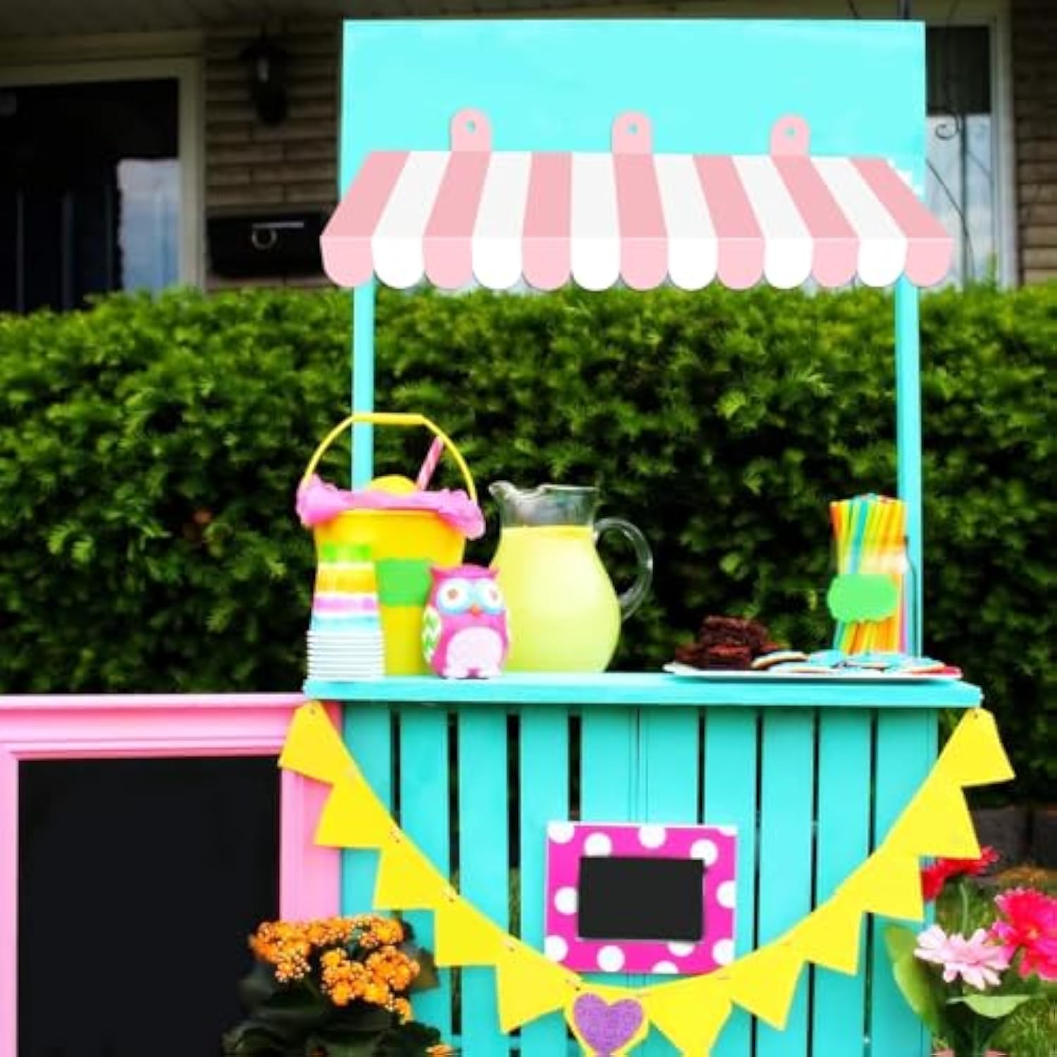 2 Pieces Circus Awnings Decoration, 3D Carnival Tent Striped Awning Wall Decorations For Carnival Circus Theme Party, Carnival Stand, Party Favors Supplies