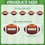 Football Party Banner Decorations, Pre-Strung 6 Packs Football Garlands Background Hanging Paper Cutouts Banner Flags For Supplies Sports Birthday Party Favors Home Decorations