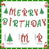 Christmas Birthday Banner, Christmases Birthday Party Decorations, Used For Interior Decorations
