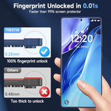 Anti Reflective Screen Protector For Samsung Galaxy S25 Ultra, Anti Glare & Ez Unlock [Bubble Free Applicator] [Not Glass] Display Protective Film Shield Accessories Case Friendly, 2 Pack