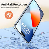 [2-Pack] Screen Protector for iPhone 16 (6.1 inch) - 9H Hardness, Anti-Fingerprint, Magnetic Auto-Install, Bubble-Free Installation, Ultra-Clear