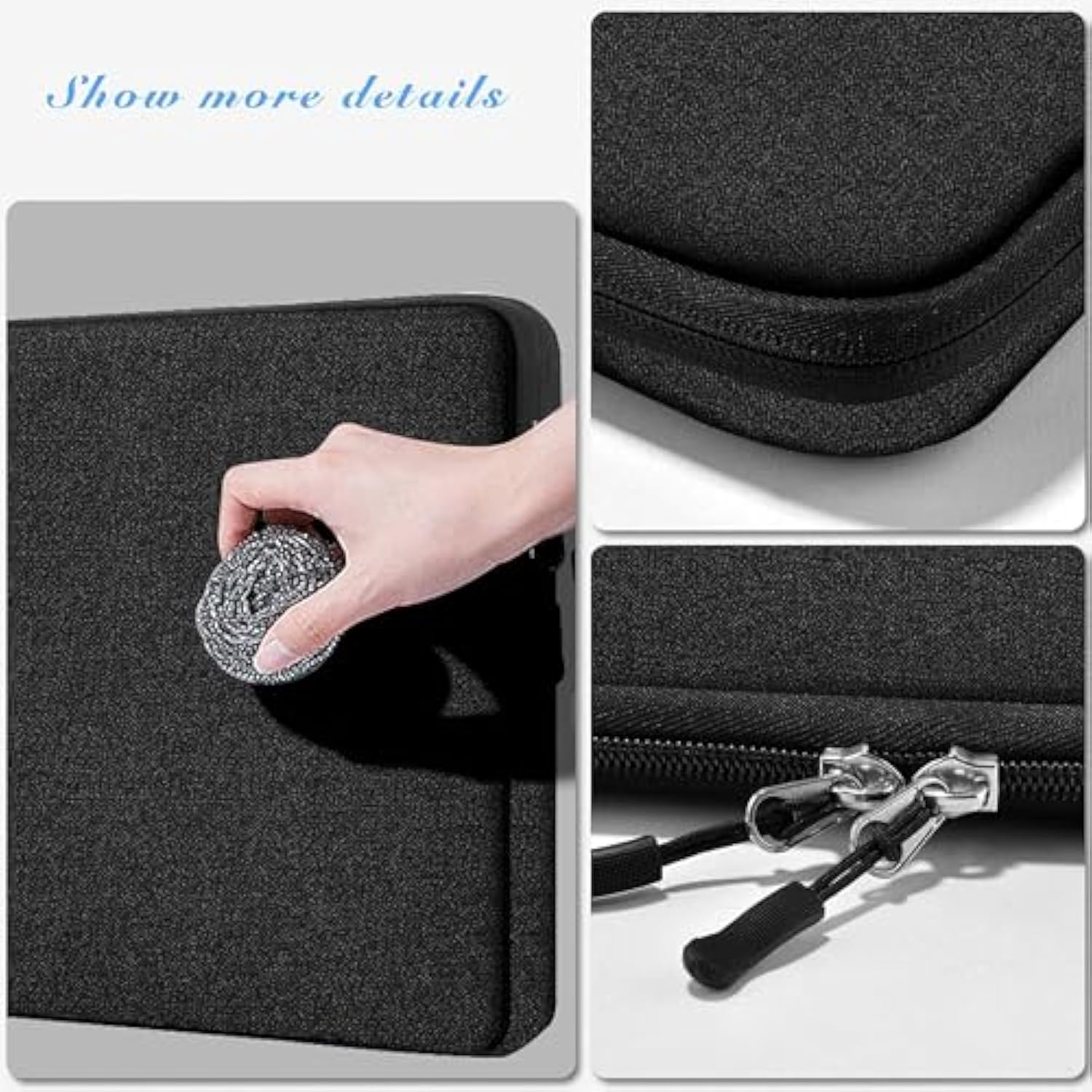 Laptop Case 14 Inch Sleeve With Additional Case, Rainproof & Shockproof Carrying Laptop Cover Portable Pc Sleeve Computer Bag For 14" Macbook, Hp, Dell Lenovo, Asus, Acer ?Black