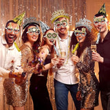 48-Piece New Year 2026 Party Favors Set with Hats, Glasses, and Noisemakers
