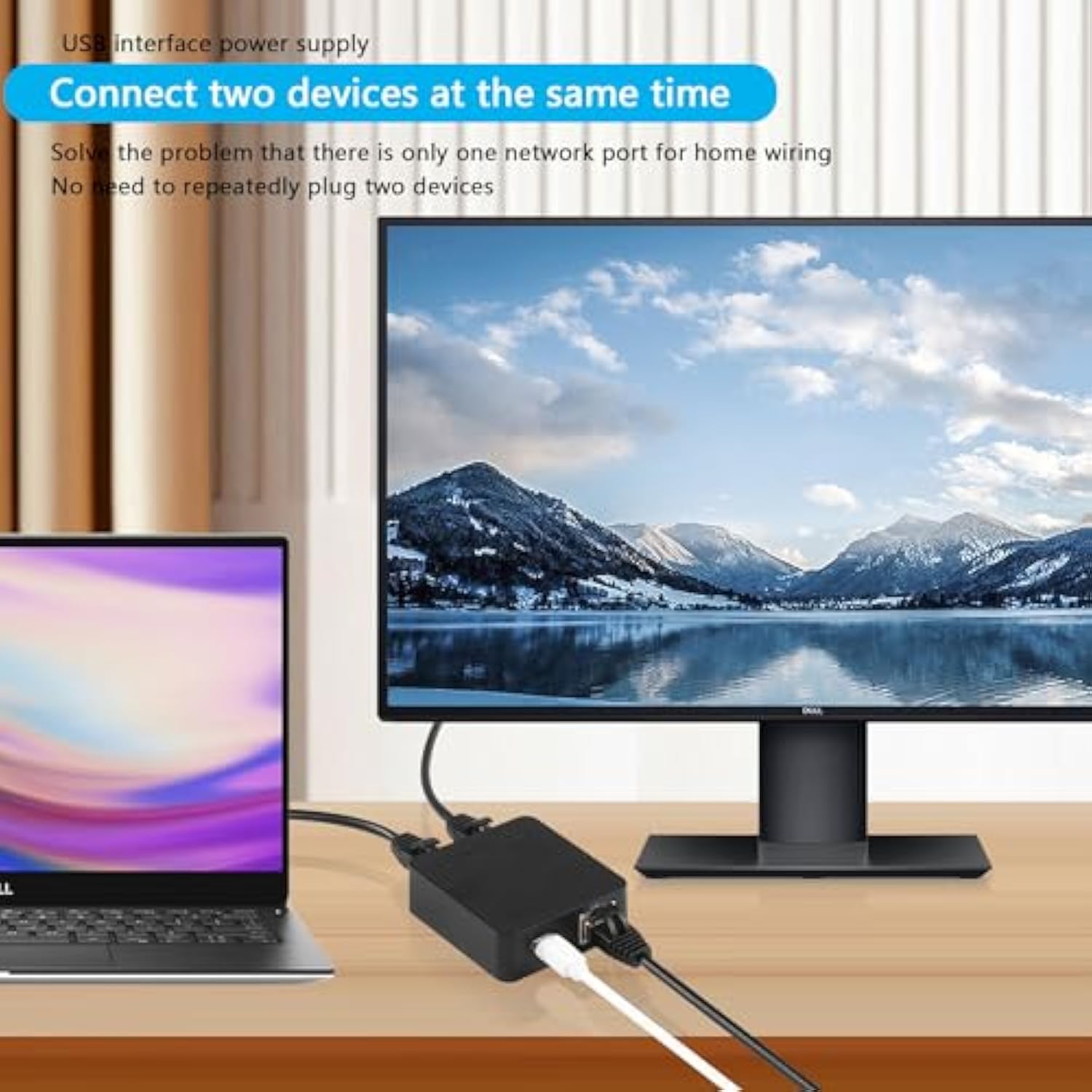 R Rj45 Ethernet Splitter Adapter Gigabit, Rj45 Network Splitter 1 To 2, Cat5,