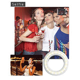 Selfie Ring Light Rechargeable Portable Clip-on Selfie Fill Light with 40 LED for Smart Phone Photography, Camera Video, Girl