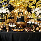 New Year 2026 Party Decorations Glasses Hats Balloons Banner Fringe Backdrop
