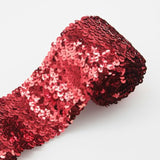 2 Meter Elastic Sequin Glitter Stretch Bling Paillette Fabric Ribbon S