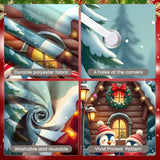 Christmas Penguin Door Banner for Winter Holiday Porch Decor