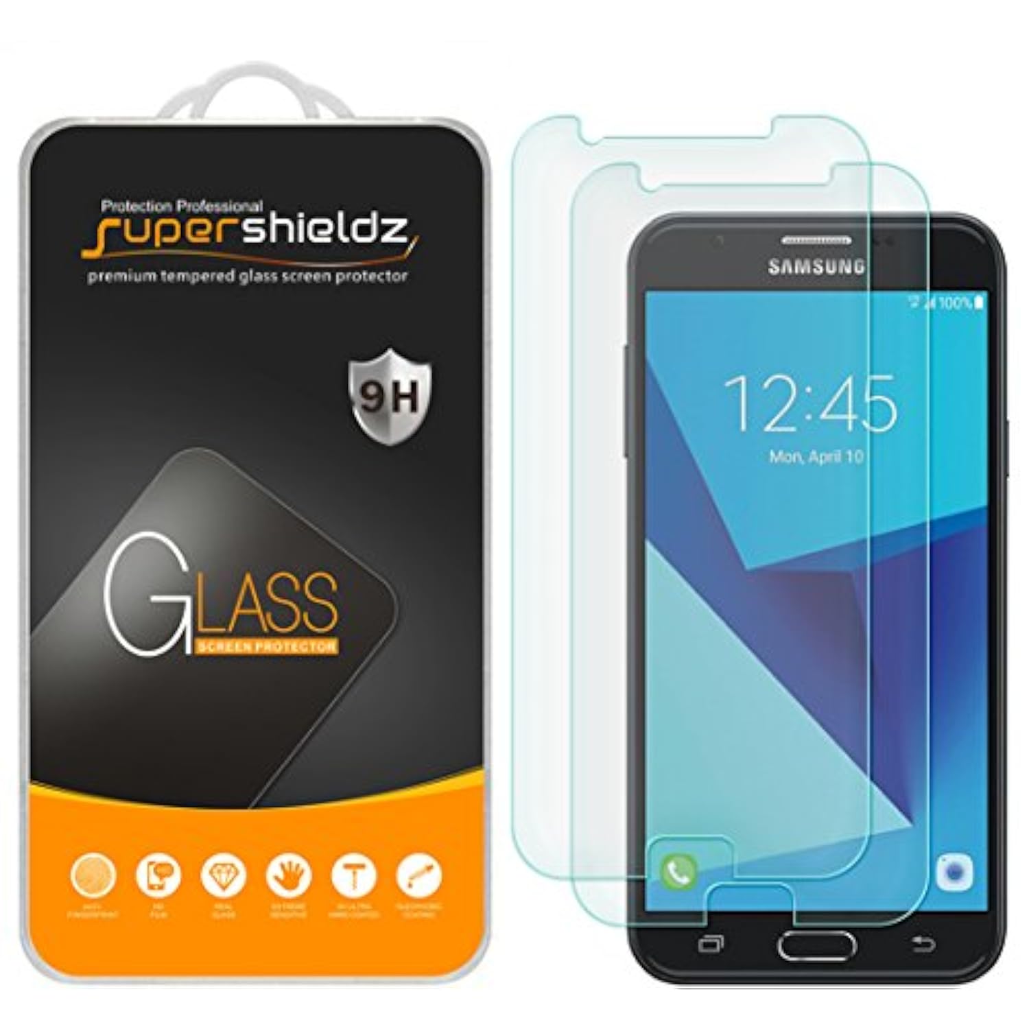 (2 Pack) Designed For Samsung Galaxy J7 V And Galaxy J7V (1St Gen Sm-J727V) (Verizon) Tempered Glass Screen Protector, 0.33Mm, Anti Scratch, Bubble Free