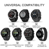 (3 Pack) Screen Protector Compatible For Garmin Forerunner 165/165 Music/Fenix 6/6 Sapphire/6 Pro/6 Pro Solar/Fossil Gen 5 Julianna Hr Tempered Glass 9H Hd Anti-Scratch Bubble-Free