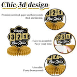 10pcs Black Gold 2026 New Year Party Centerpieces for Table Decorations