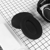 Geekria Comfort Laminated Fabric Replacement Ear Pads for Sennheiser HD 598/ 598SE/ 598CS/ 598SR/ 595/599/ 599SE Headphones, Repair Parts (Black)