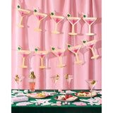 Martini 3D Pop-Up Gold Foil Banner 5Ft Bachelorette Birthday Casino Decor