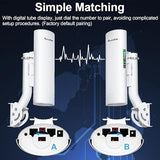 Point To Point Starlink Internet Wireless Long Range Transmission With Bracket For Starlink Gen 3 Router, Starlink Wifi Extender, 5.8Ghz 3Km With 18Dbi High Gain Antenna, 2 Pack (Large)