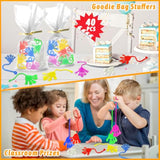 40Pcs Sticky Hands For Kids Halloween Goodie Bag Stuffers Pinata Fillers Classroom Students Prizes Stretchy Treasure Box Toy Bulk Preschool Kindergarten Graduation School For Boys Girls