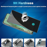 [2+2 Pack] Privacy Screen Protector Compatible With Pixel 8 5G, 2 Tempered Glass Film With 2 Camera Lens Protectors, High Clarity, Bubble Free, Anti-Spy Protection